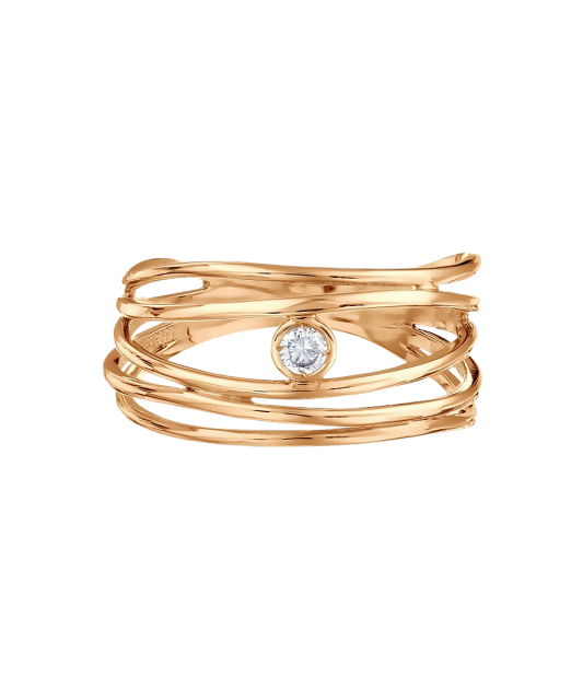 Kuldsõrmus tsirkooniga Goldinga T10201A654
