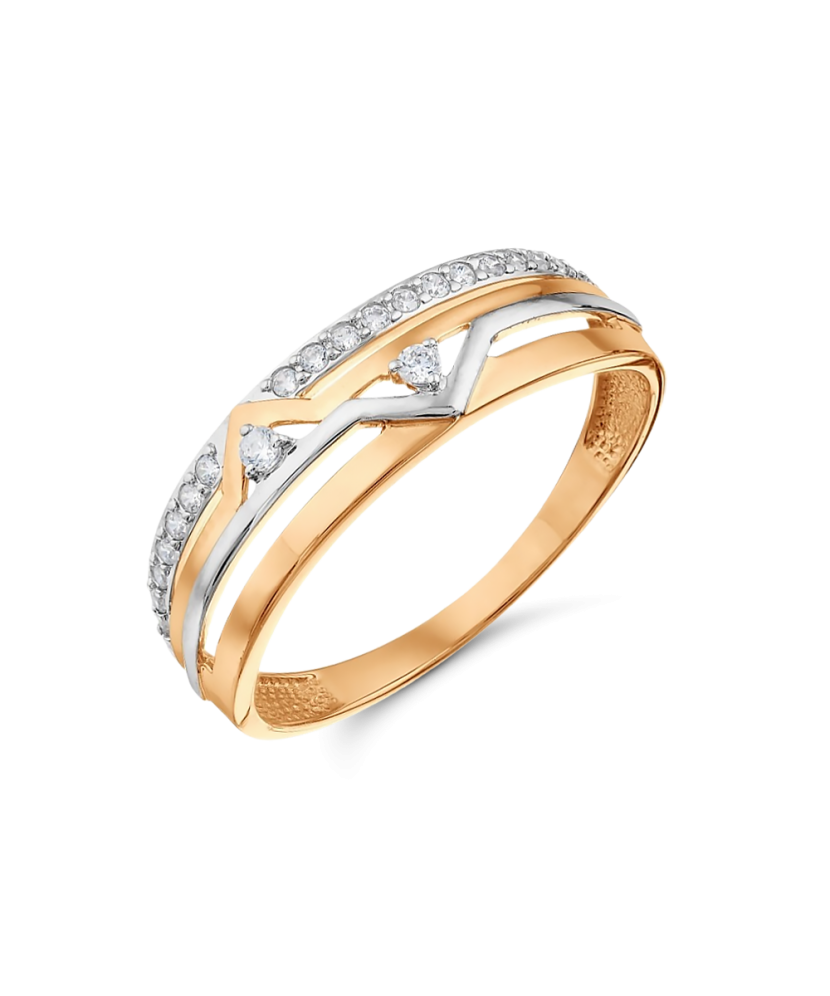 Kuldsõrmus tsirkoonidega