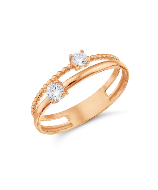 Kuldsõrmus tsirkoonidega Goldinga T102018634