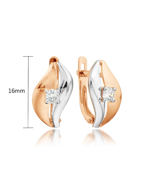 Kuldkõrvarõngad tsirkooniga Goldinga T142029472