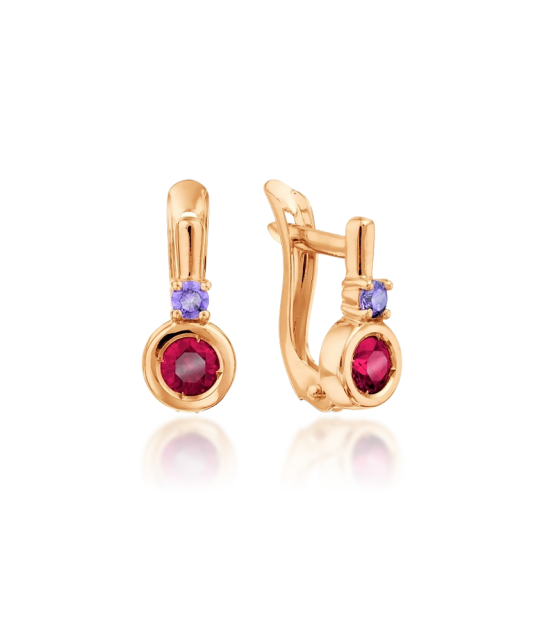 Kuldkõrvarõngad kristalliga Goldinga T10202B234