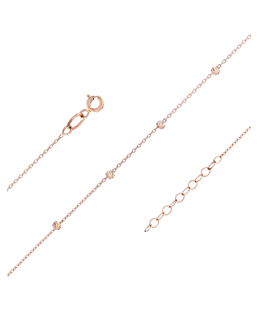 Золотая цепочка на ногу