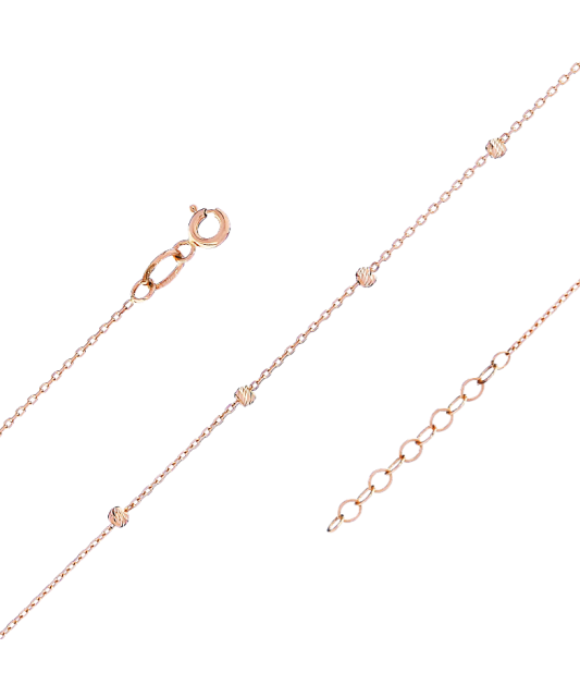 Золотая цепочка на ногу