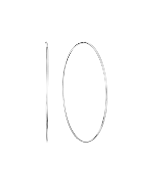 Серьги из серебра конго (кольца) 90мм