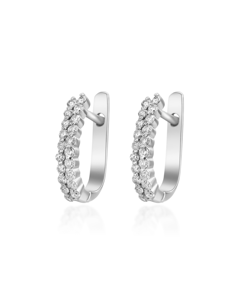 Серьги из серебра с бриллиантами