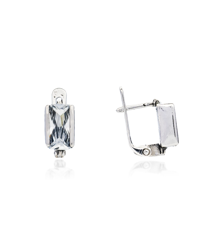 Hõbekõrvarõngad tsirkooniga Goldinga A253-SKAID