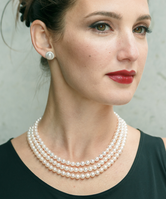 Hõbekõrvarõngad naturaalse pärli ja tsirkoonidega Goldinga SK15412E-W