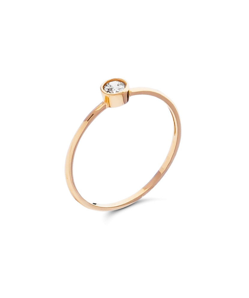 Золотое кольцо с цирконом