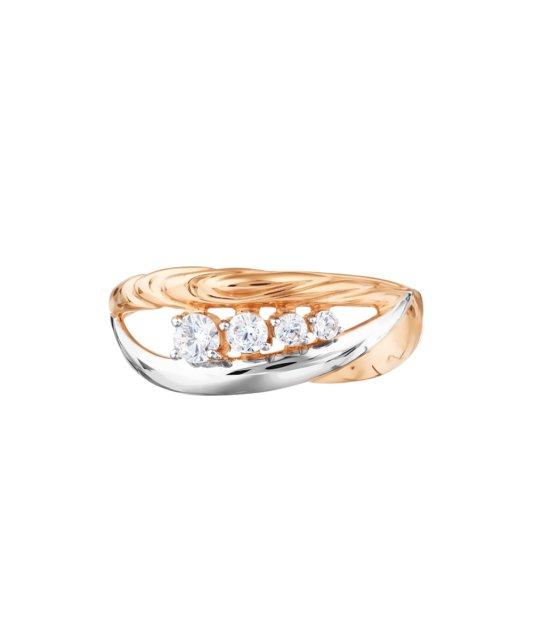 Kuldsõrmus tsirkoonidega