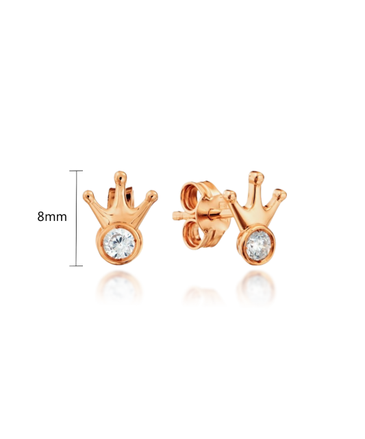 Золотые серьги с цирконом