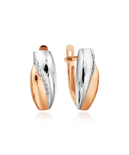 Kuldkõrvarõngad tsirkoonidega Goldinga T147028898