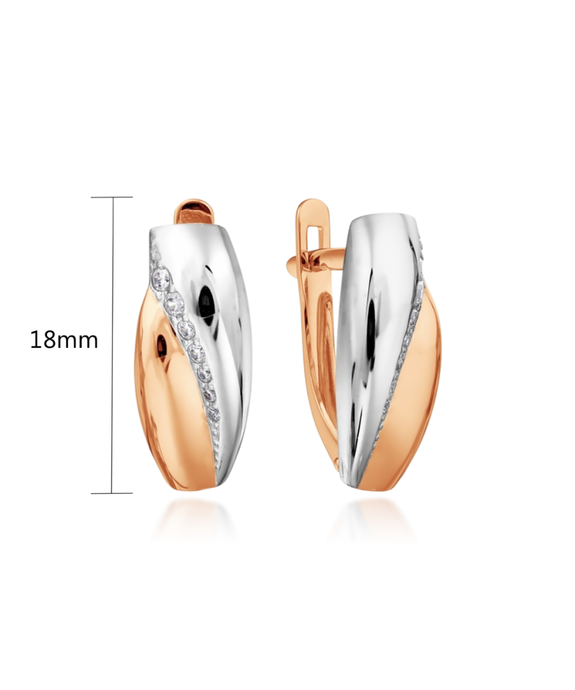 Kuldkõrvarõngad tsirkoonidega Goldinga T147028898