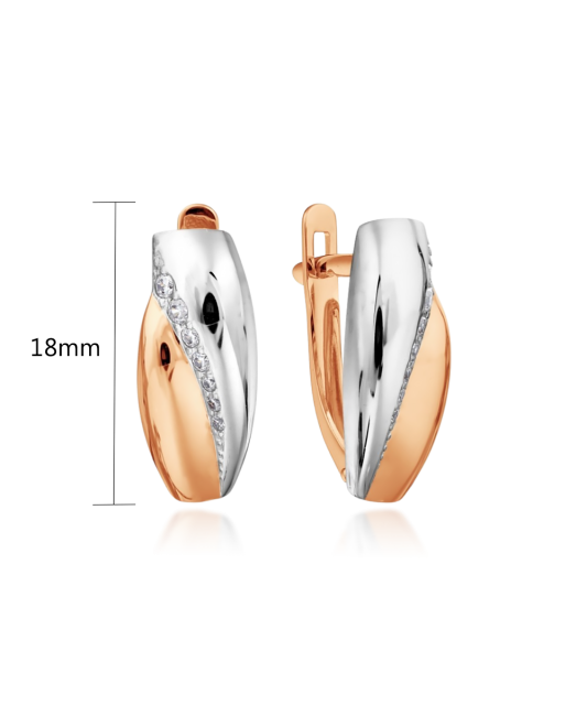 Kuldkõrvarõngad tsirkoonidega Goldinga T147028898