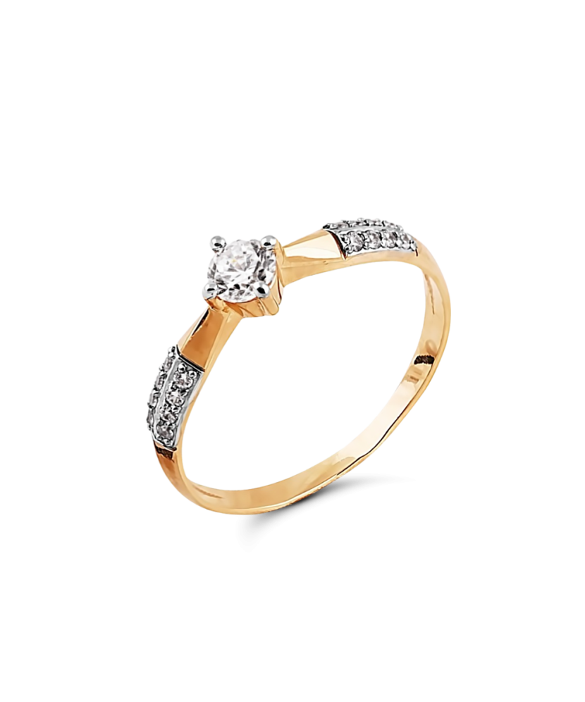 Kuldsõrmus tsirkoonidega Goldinga T142014394