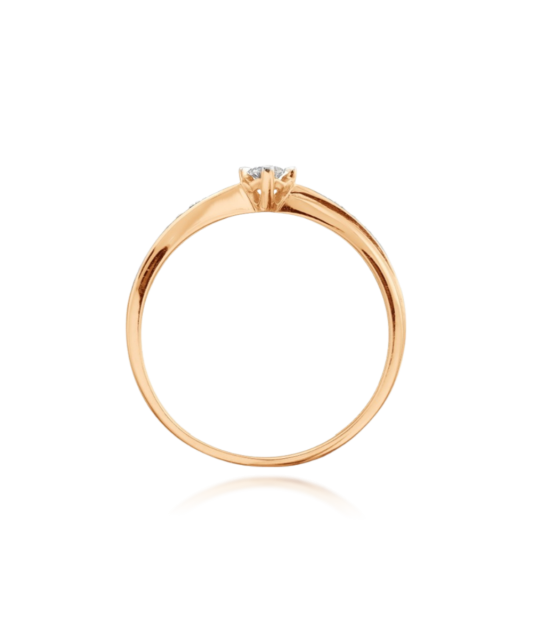 Kuldsõrmus teemanditega Goldinga T14601A149