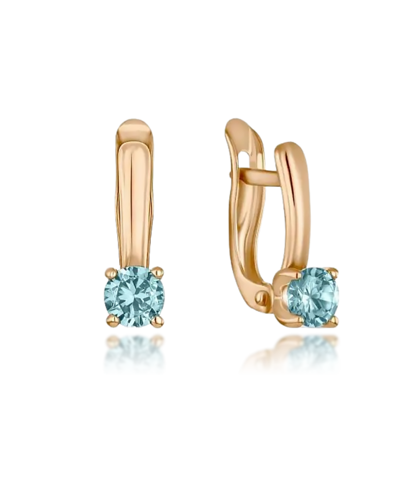 Kuldkõrvarõngad tsirkooniga Goldinga T102026654-03