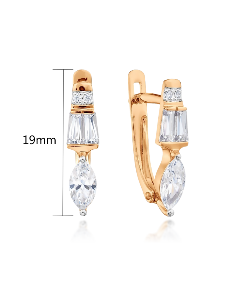 Kuldkõrvarõngad tsirkoonidega Goldinga T142029802