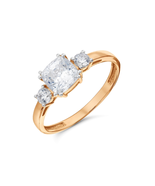 Kuldsõrmus tsirkoonidega Goldinga T14201A351