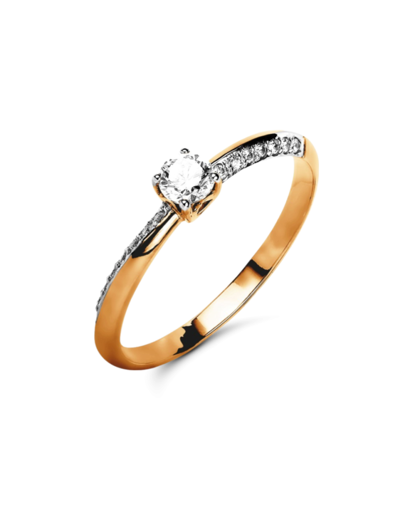 Kuldsõrmus tsirkoonidega