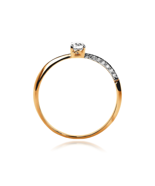 Kuldsõrmus tsirkoonidega