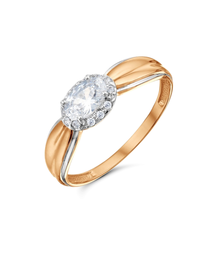 Kuldsõrmus tsirkoonidega Goldinga T14701A444