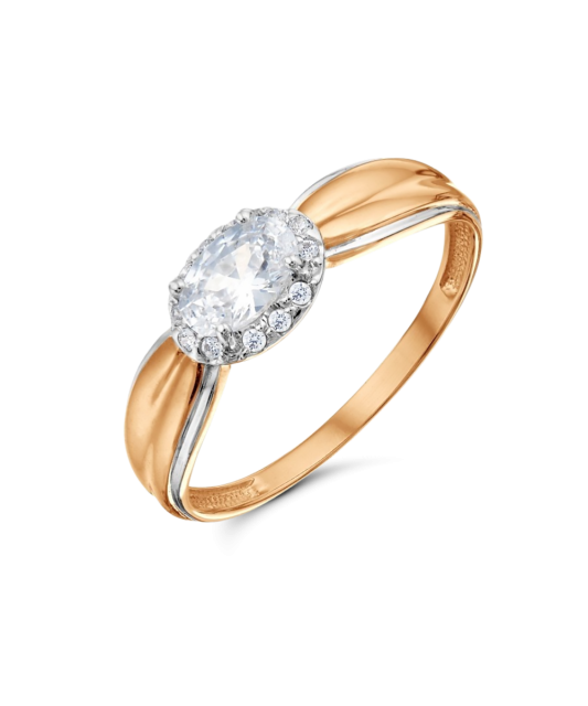 Kuldsõrmus tsirkoonidega Goldinga T14701A444