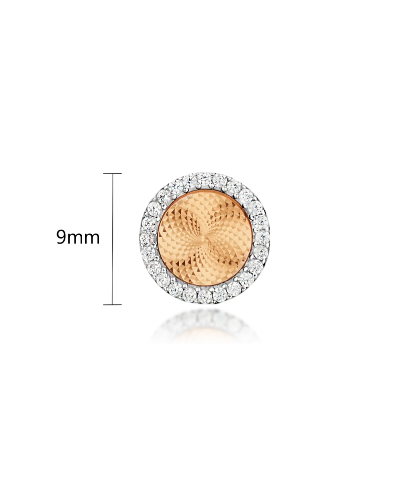 Золотая подвеска с цирконами