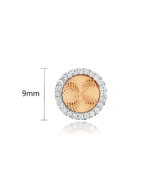 Золотая подвеска с цирконами