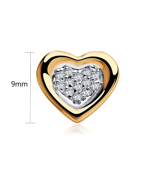 Kuldripats tsirkoonidega "Süda" Goldinga S035613