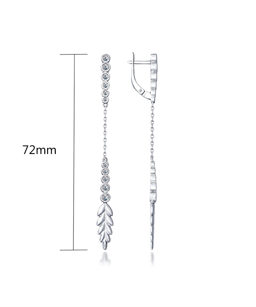 Hõbekõrvarõngad tsirkoonidega Goldinga S94022688