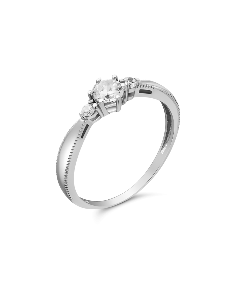 Hõbesõrmus tsirkoonidega Goldinga 613-01-R