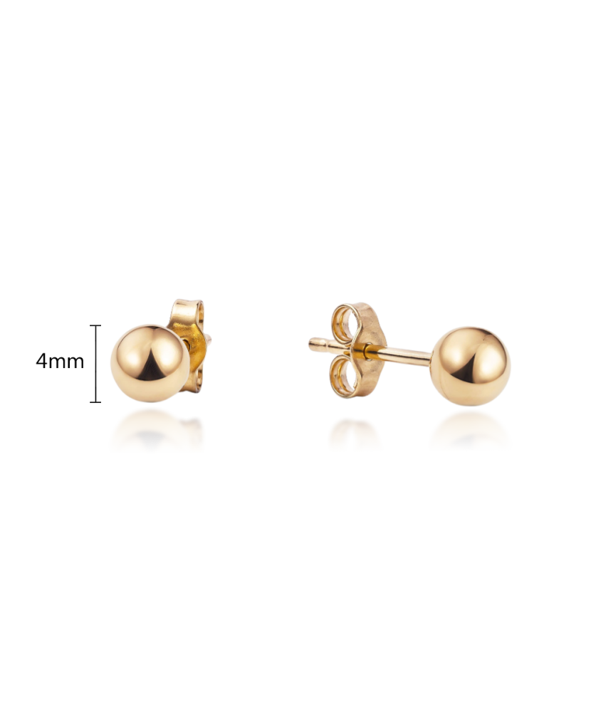 Kuldkõrvarõngad 4mm Goldinga BSC4/BE0004MM-V-R