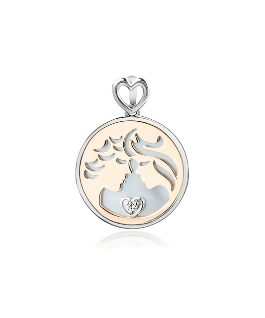 Kullatud hõberipats tsirkooniga "Paar" Goldinga 411-1-01-PR01-P