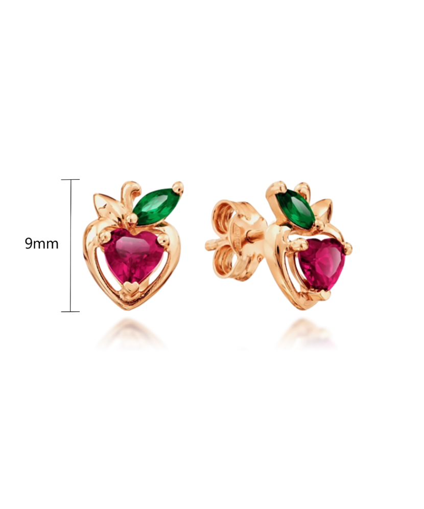 Kuldkõrvarõngad tsirkoonidega