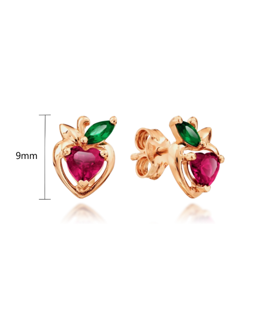 Kuldkõrvarõngad tsirkoonidega