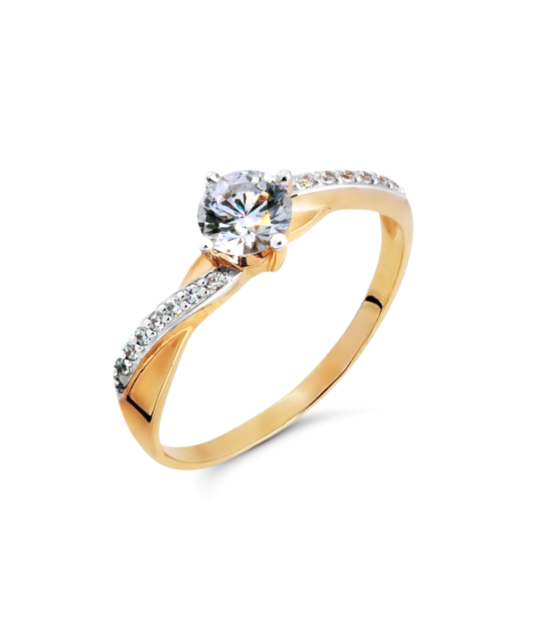 Kuldsõrmus kristallidega