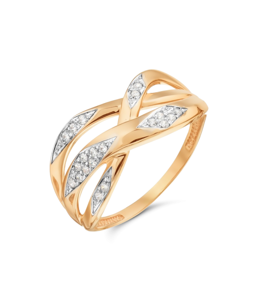 Kuldsõrmus tsirkoonidega