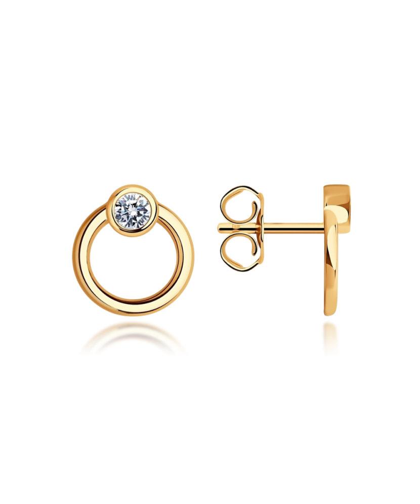 Kuldkõrvarõngad tsirkooniga Goldinga S029428