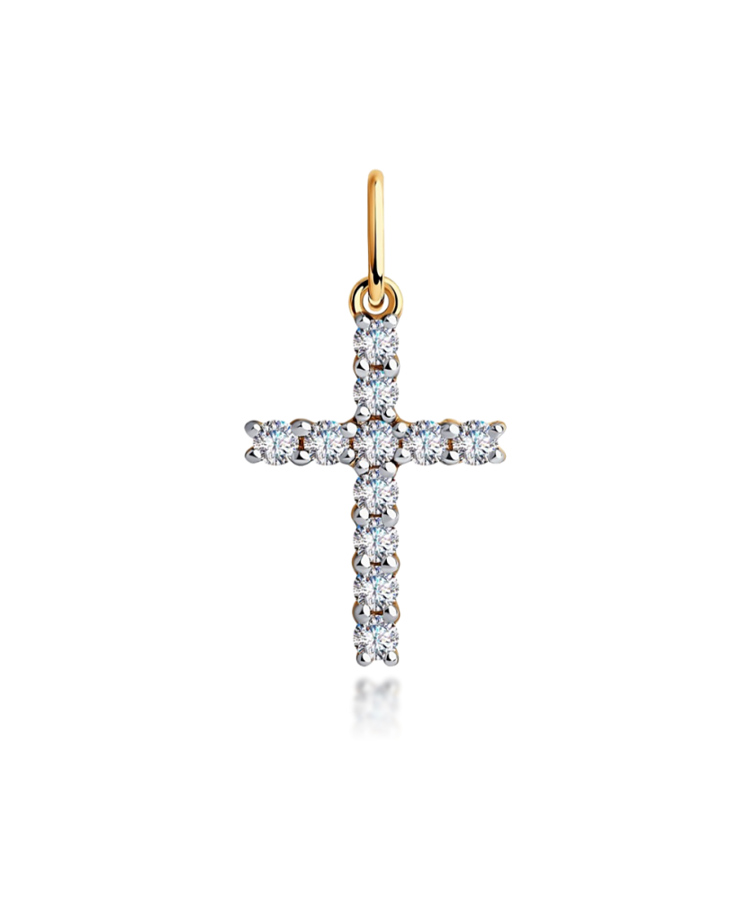 Kuldripats tsirkoonidega "rist" Goldinga S035851