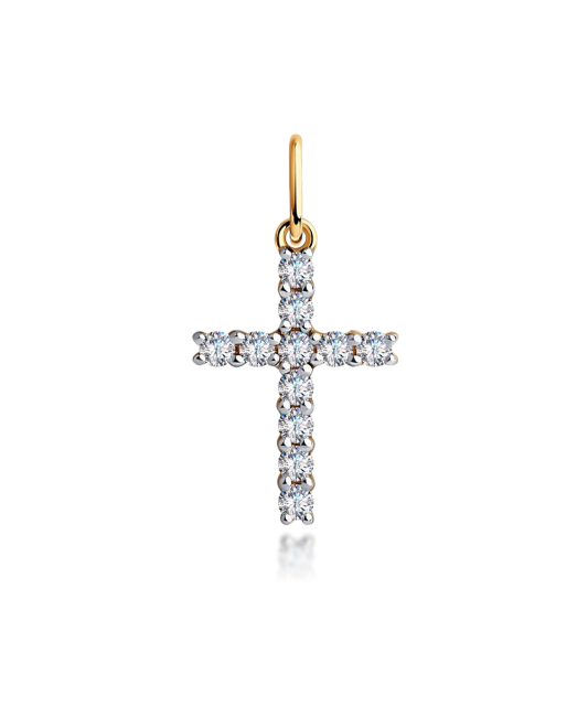 Kuldripats tsirkoonidega "rist" Goldinga S035851