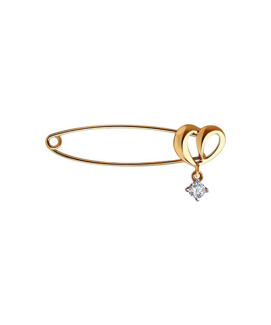 Kuldpross tsirkooniga "Süda" Goldinga S040294