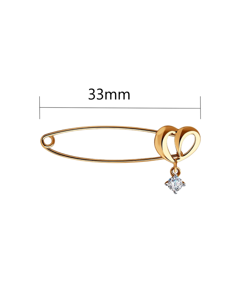 Kuldpross tsirkooniga "Süda" Goldinga S040294