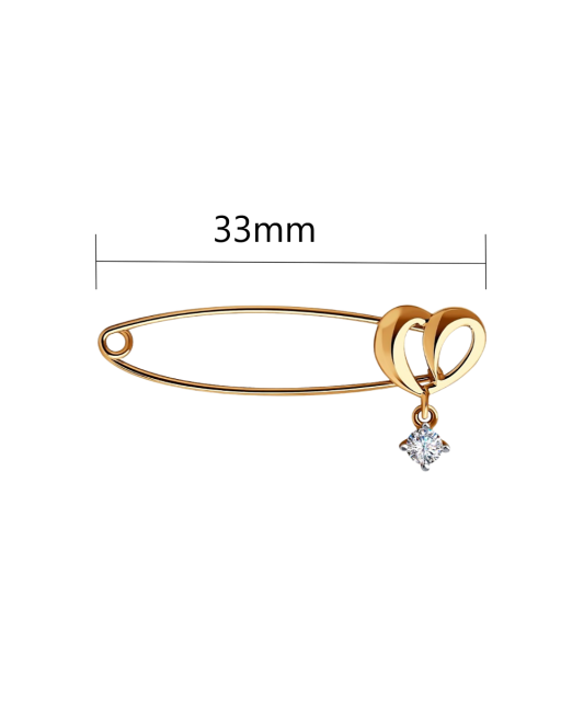 Kuldpross tsirkooniga "Süda" Goldinga S040294