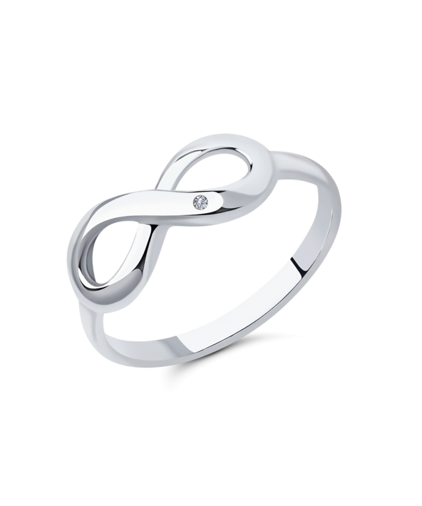 Hõbesõrmus briljandiga Goldinga S87010036