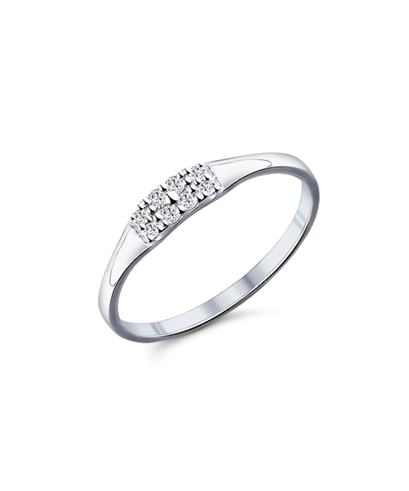 Hõbesõrmus tsirkoonidega Goldinga S94011714
