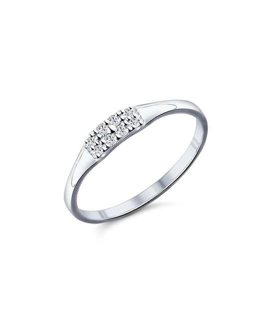 Hõbesõrmus tsirkoonidega Goldinga S94011714