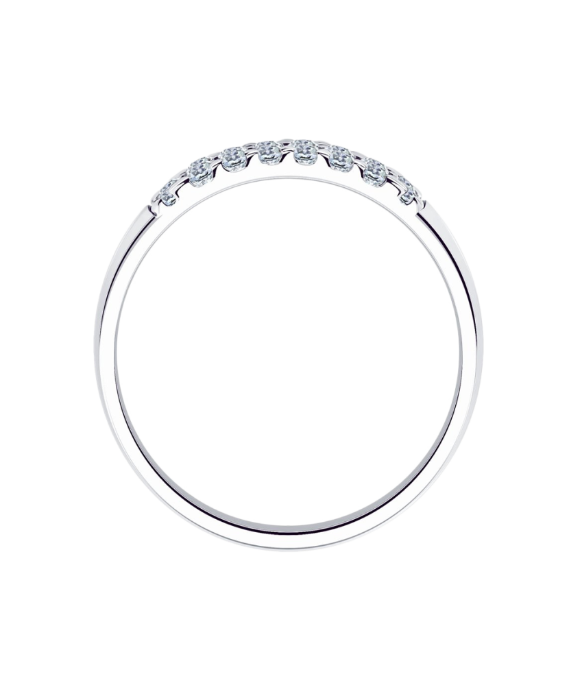 Серебряное кольцо с цирконами