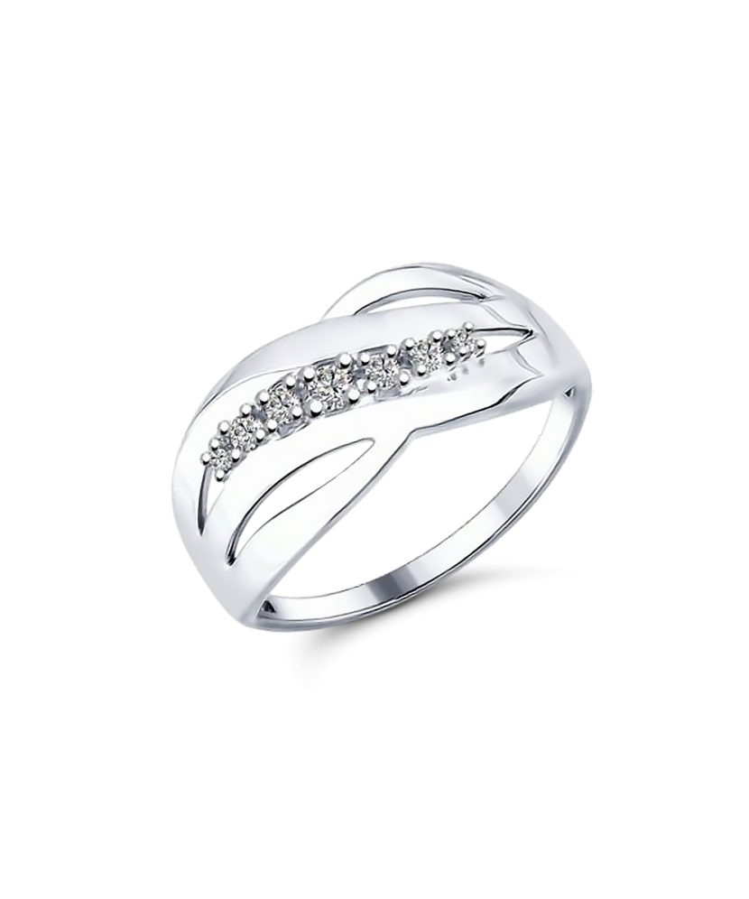 Hõbesõrmus tsirkoonidega Goldinga S94012170