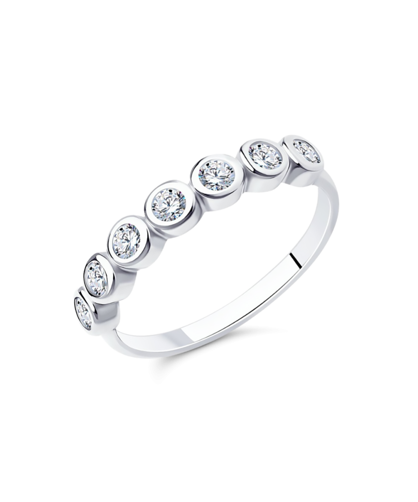 Hõbesõrmus tsirkoonidega Goldinga S94012500