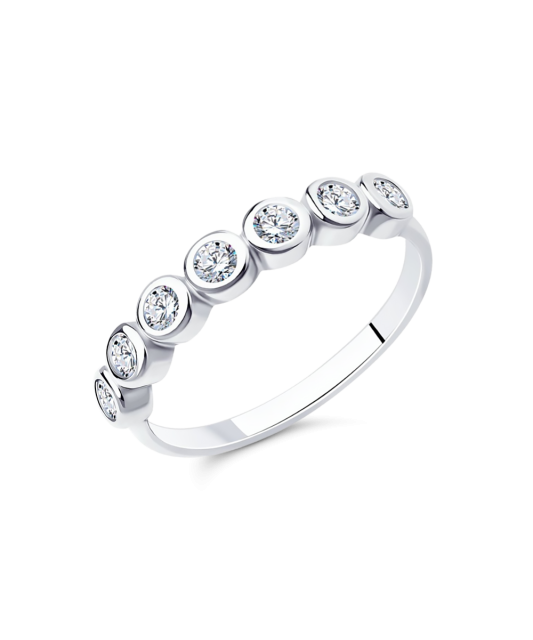 Hõbesõrmus tsirkoonidega Goldinga S94012500